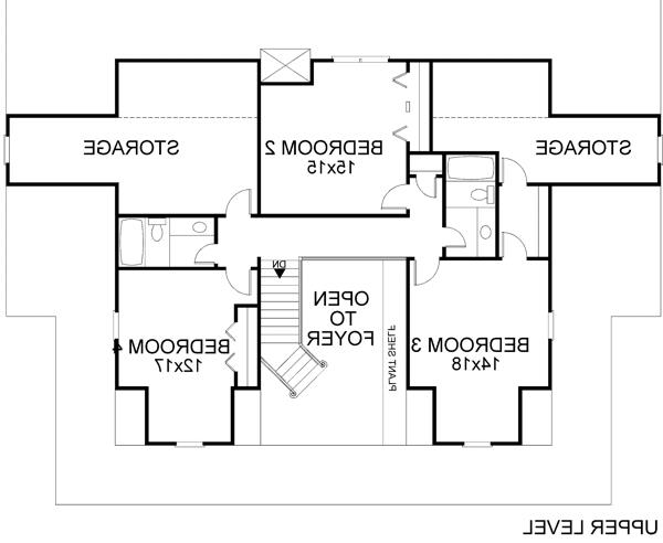 Upper Level Floorplan image of The Autreyville House Plan